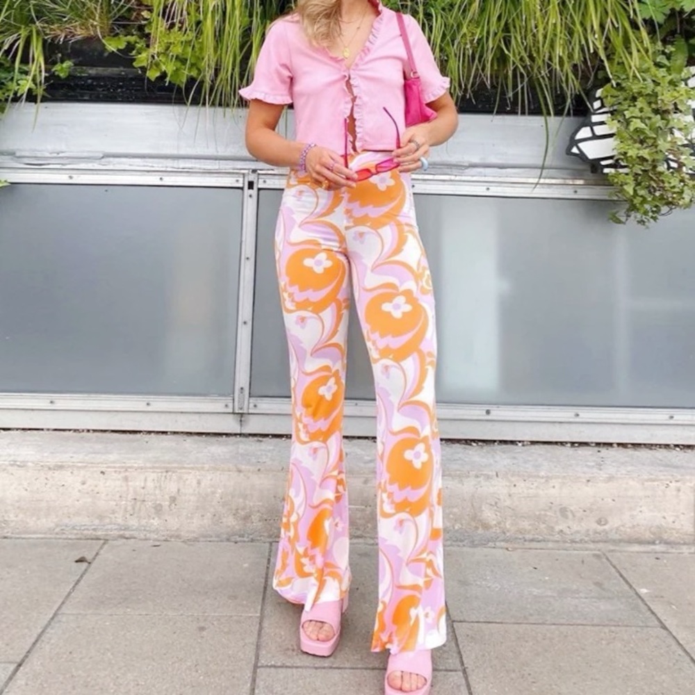 3 for $25 Eyyo Atelier Floral 70s Style Trousers